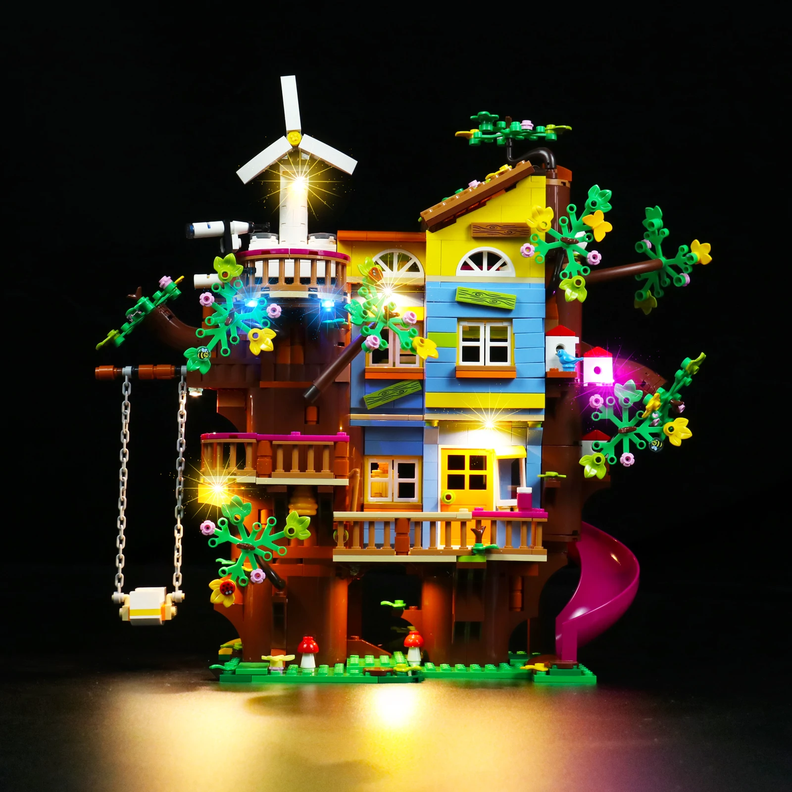 Vonado led ışık Kiti 41703 Dostluk Ağacı Ev Yapı Taşları Seti (Dahil DEĞİL Model) tuğla Oyuncaklar Çocuklar için
