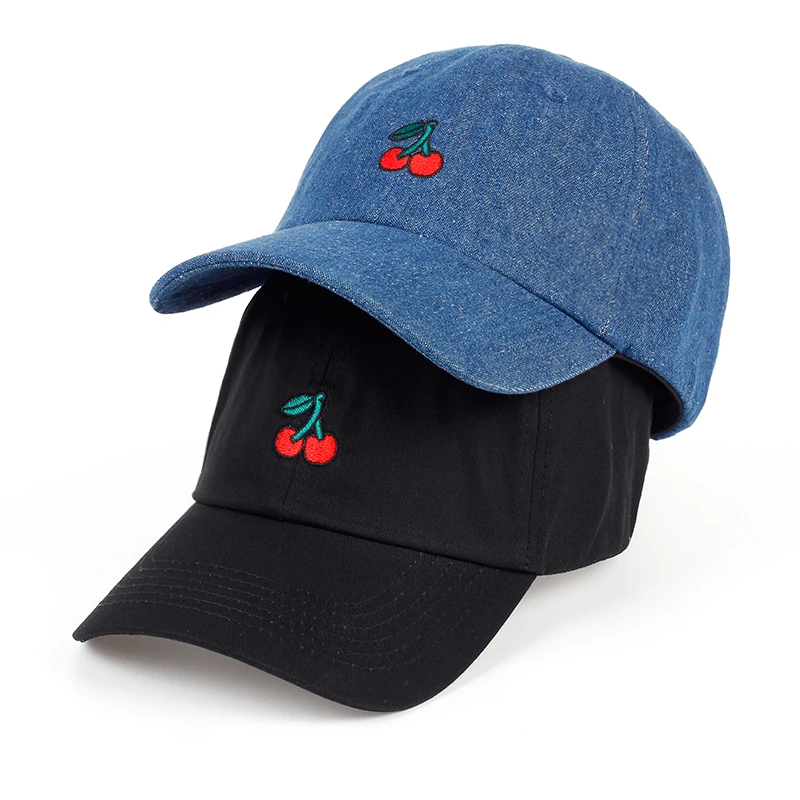 VORON 2017 Yeni Varış Baba Şapka Eğlence Taze Meyve kap Nakış Şapka Çilek Muz Kiraz Turuncu Şeftali beyzbol şapkası İçin W