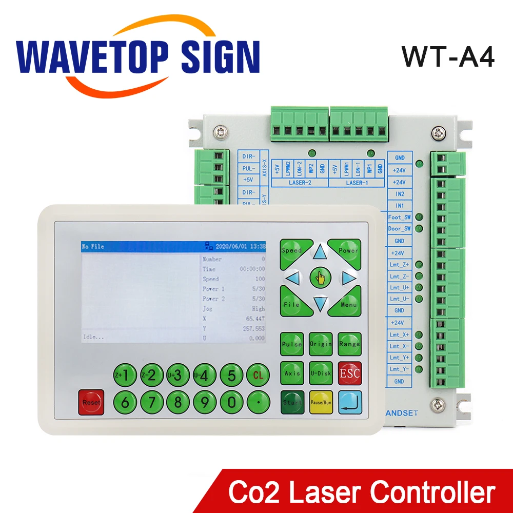WaveTopSign WT-A4 Değiştirin TL-410C Co2 Lazer Denetleyici Co2 Lazer oyma ve kesme makinesi