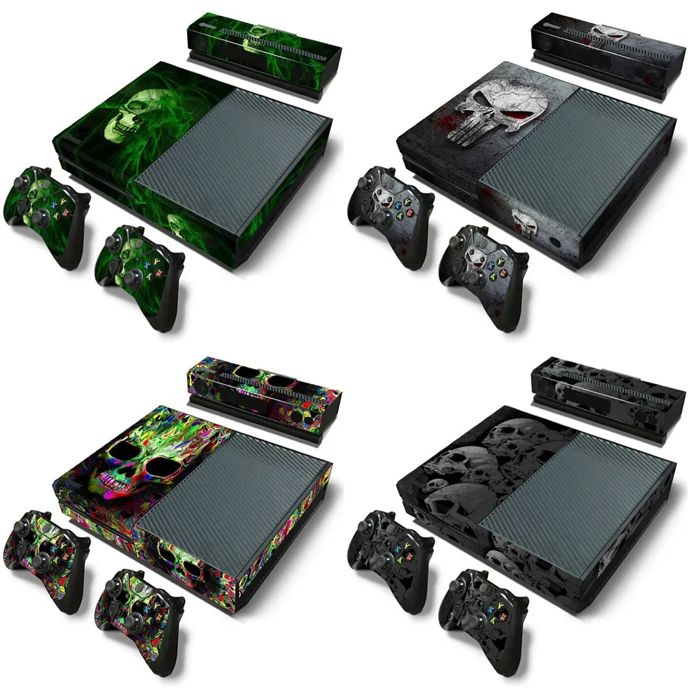 Xbox One Konsolu İçin PVC Cilt Sticker + 2 Adet Denetleyici Cilt + Kinect Cilt Sticker Seti