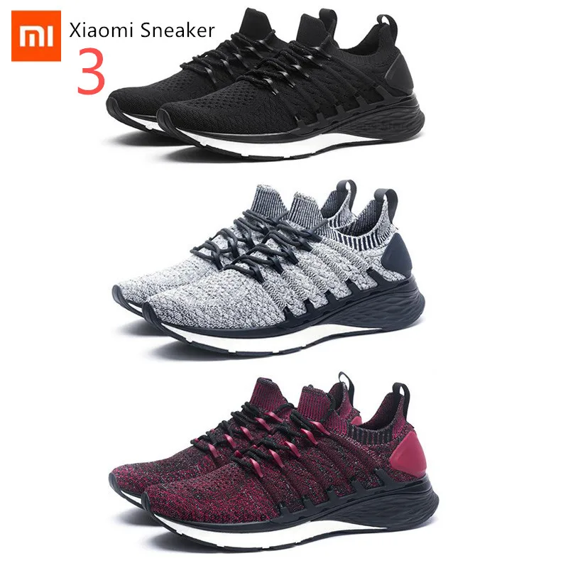 Xiaomi Mijia Koşu Spor Ayakkabı 3 Erkekler spor ayakkabılar Rahat Nefes ışıklı ayakkabı spor ayakkabı 3th Açık Spor Goodyear Kauçuk