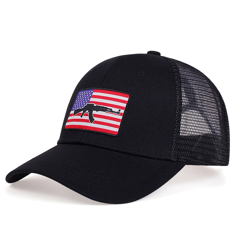 Yeni Moda beyzbol şapkası Erkekler Pamuk Baba Şapka ABD Amerikan Bayrağı Unisex Hip Hop örgü Şapka Spor Kapaklar Açık Nefes golf şapkaları