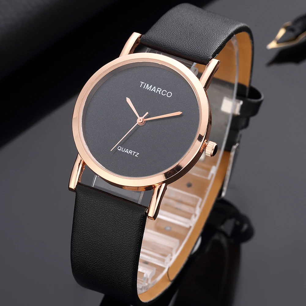 Yeni siyah saat Kadınlar İçin 2022 Rahat Basit deri kemer Bilezik kuvars bilek saatleri Kadınlar Altın Kasa Kadın Saat Reloj Mujer