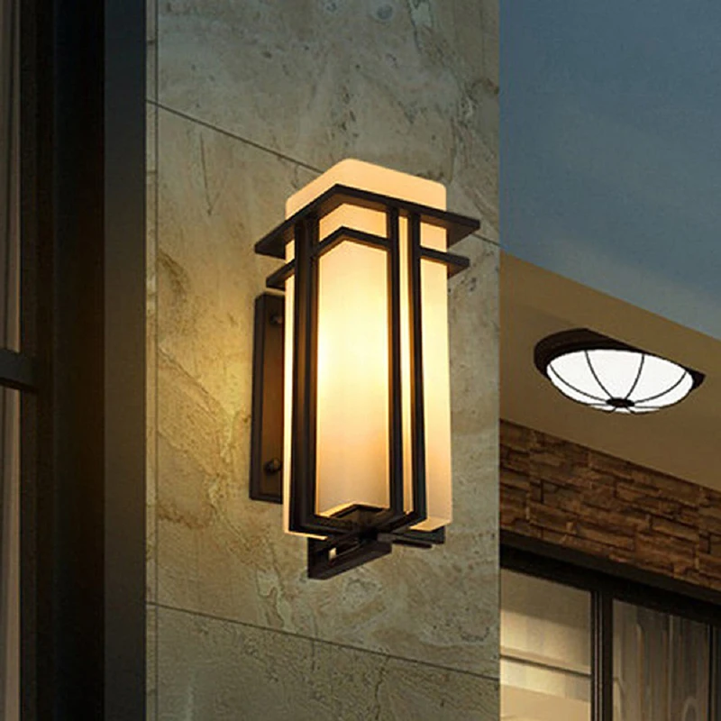 Yeni stil dış duvar lambası basit Modern yaratıcı bahçe lambası koridor su geçirmez IP65 balkon dış duvar ışık aplik