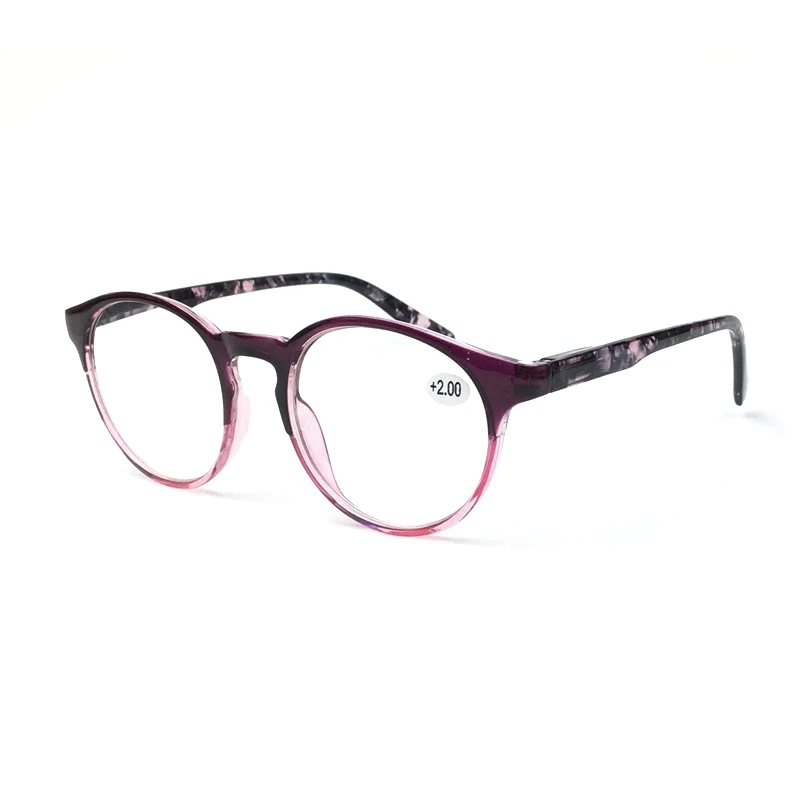 Yeni Yuvarlak okuma gözlüğü TR90 Çerçeve Diyoptri +1.0 +1.25 +1.5 +1.75 2.0 2.25 2.5 2.75 3.0 3.25 3.5 3.75 4.0 Presbiyopi Gözlükleri