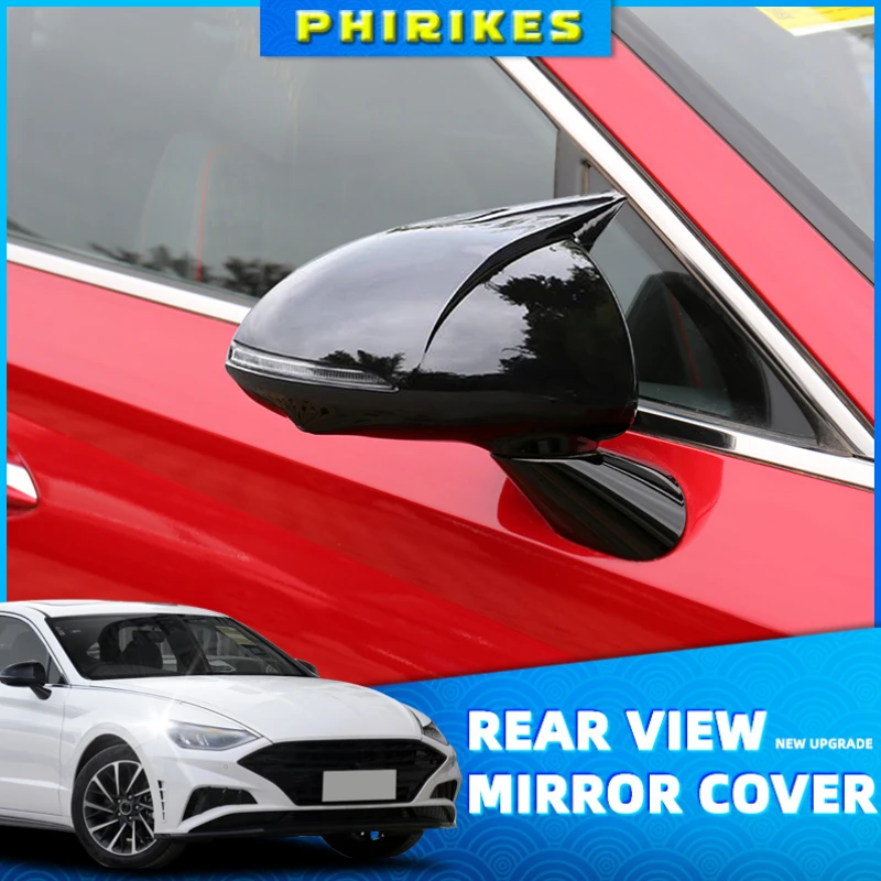 Yüksek Kaliteli Araba Dikiz Aynası Kapağı Kapağı Sonata için Hyundai için DN8 2020-2022 dikiz aynası Kapağı Kanat Yan Ayna Kapağı