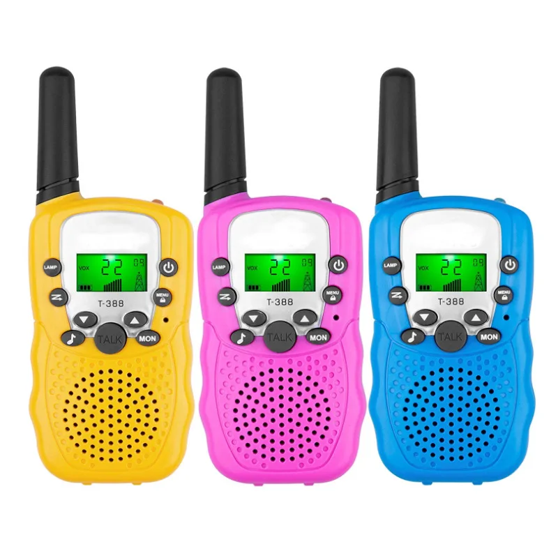 Çocuklar Walkie Talkie 2 ADET celular el telsizi Vurgulamak Telefon Radyo İnterkom 6KM Mini Oyuncaklar Talkie Walkie Hediyeler Erkek Kız