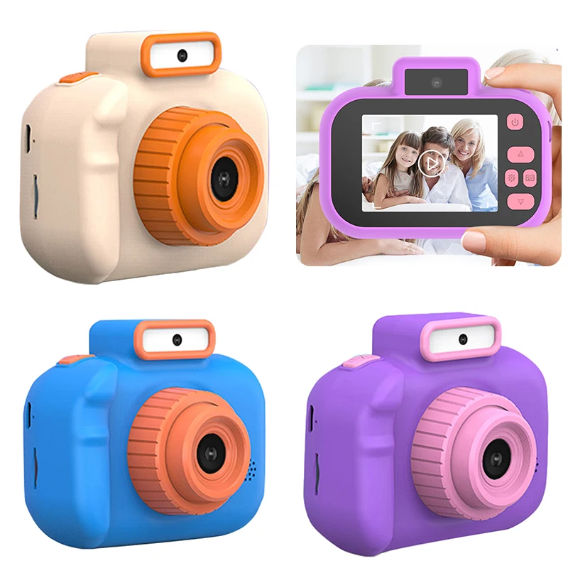 Çok fonksiyonlu Mini Dijital Fotoğraf Taşınabilir Yürümeye Başlayan Kamera Kordon ile Dijital Video Kamera USB Şarj Çocuklar için Tatil Hediyeler