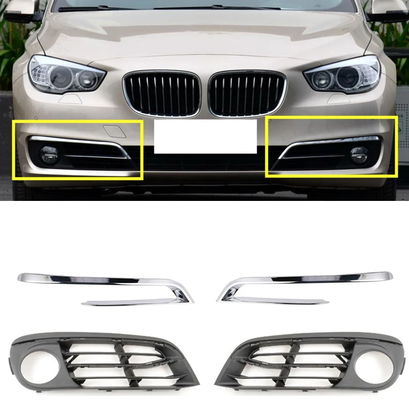 Ön Tampon Sol / Sağ İzgara Trim Şerit BMW F07 GT530 GT528 GT535 GT550 2012-2017