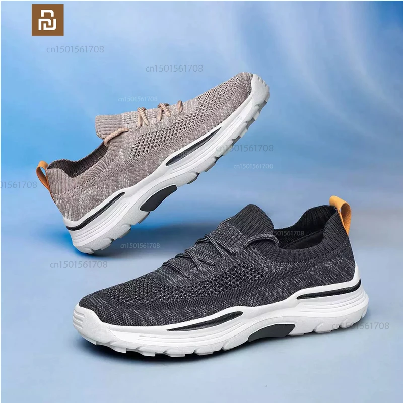 xiaomi mijia hafif kentsel rahat ayakkabılar erkek nefes uçan dokuma spor ayakkabı erkek spor koşu ayakkabıları